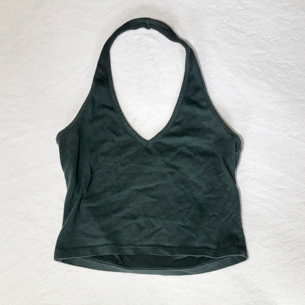 Brandy Melville Dark Green Halter Top